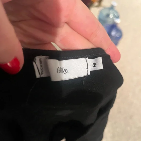 Adika Black Long Sleeve Cut Out Top - Picture 3 of 4